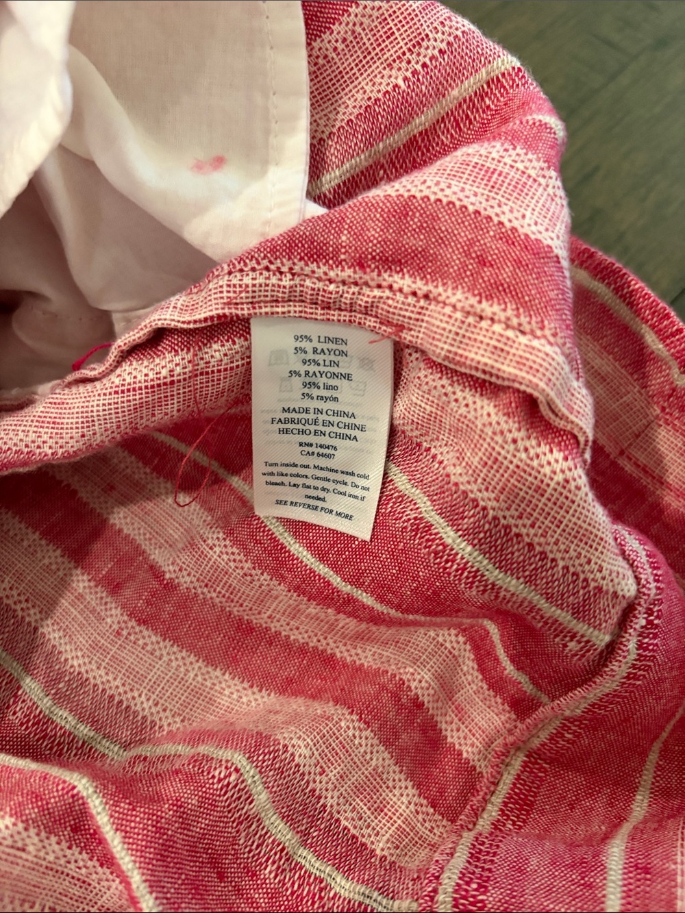 New With Tags Faherty Isha Dress Sz S in Granita Stripe - Picture 7 of 10